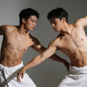 (B)two-person towel dance